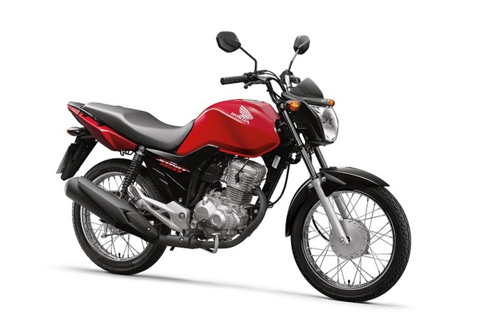 honda cg 160 start vermelha 2016