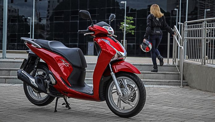 honda sh 150i 2018 vermelha