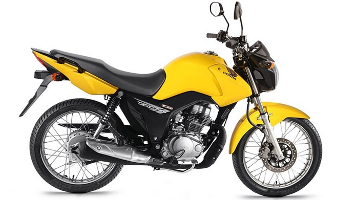 nova honda cg fan 125 esd amarela 2014