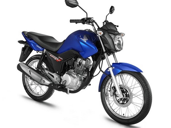 nova honda cg fan 150 azul 2014