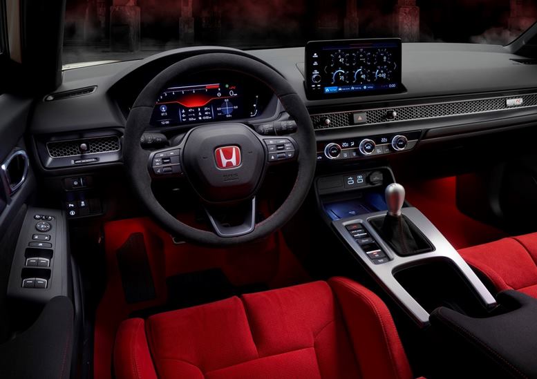 civic type r 2023 interior painel dashboard