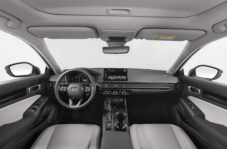 novo honda civic 2023 interior painel