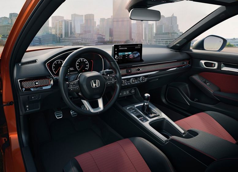 honda civic si 2023 interior painel dashboard