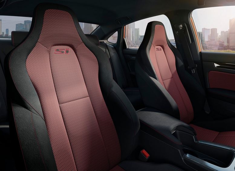 honda civic si 2023 interior bancos front seats