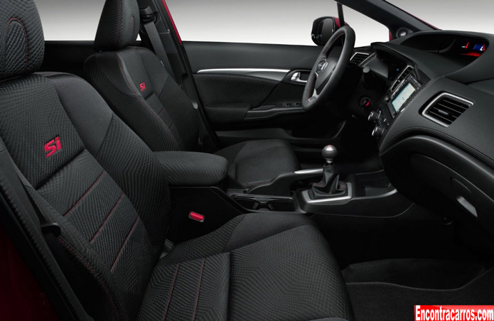 novo civic si 2013 2014 interior