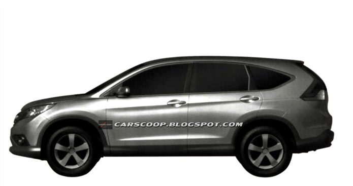 novo honda cr-v 2012 lateral - side view