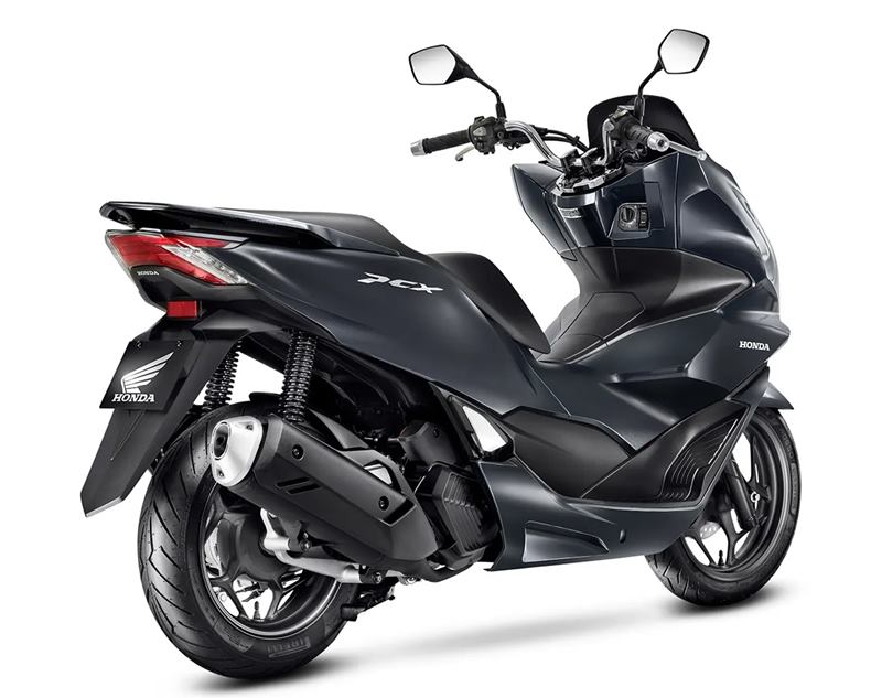 honda pcx 2023 preta traseira