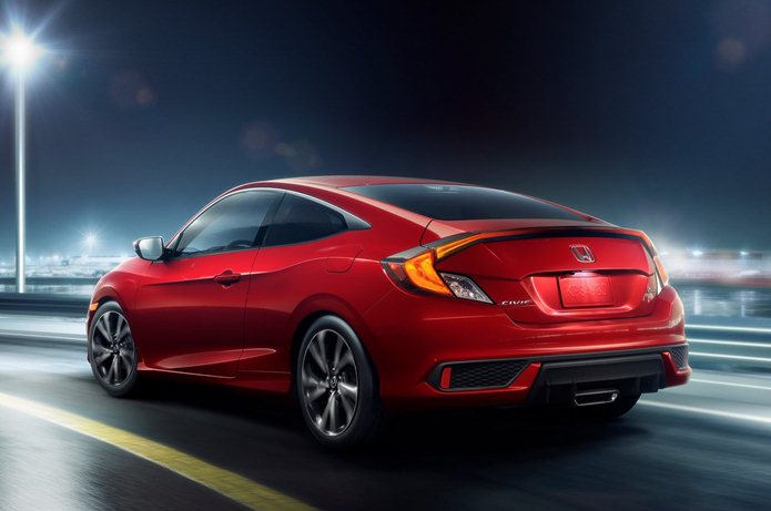 novo honda civic coupe 2019 traseira