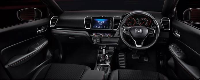 novo honda city 2021 interior painel