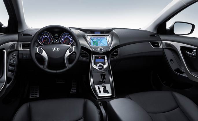 hyundai elantra 2011 interior