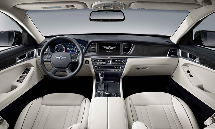 novo hyundai genesis interior