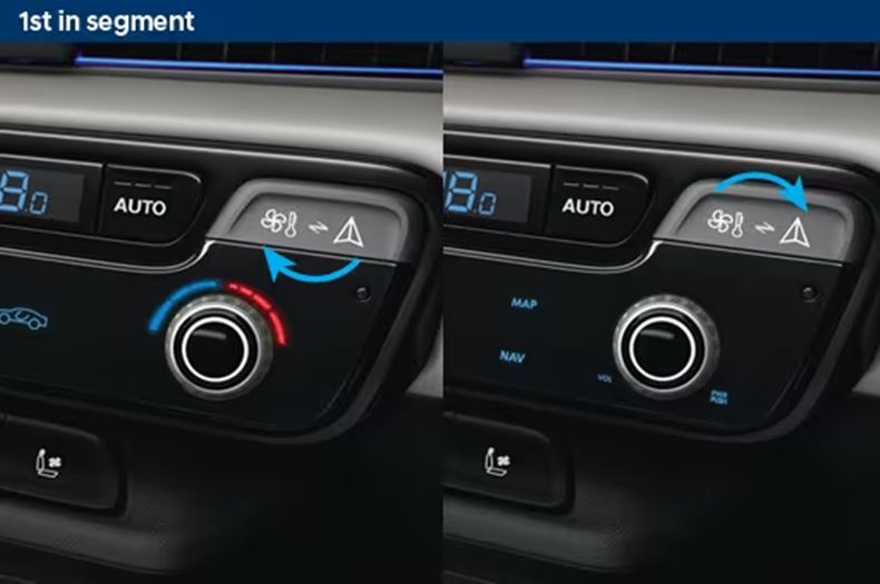 hyundai verna 2024 / hyundai accent 2024 interior botões