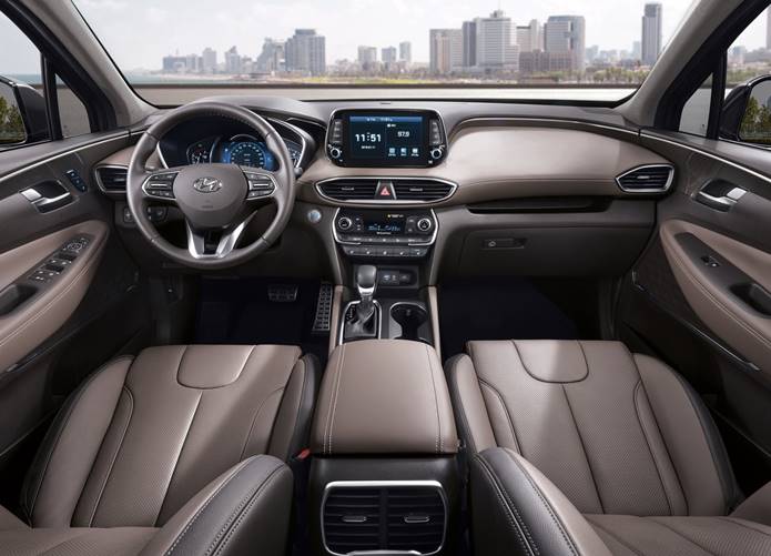 novo santafe 2020 interior