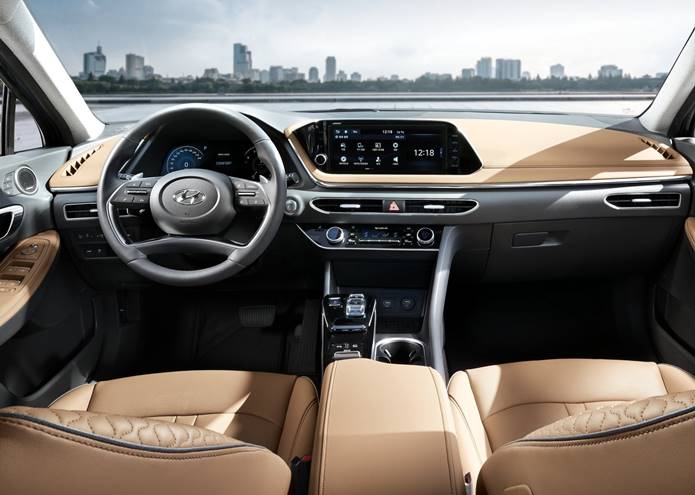 novo hyundai sonata 2020 interior painel