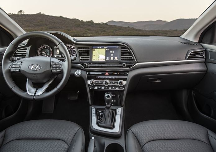 hyundai elantra 2019 interior painel