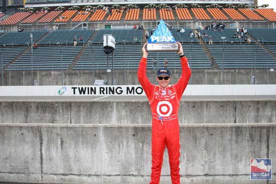 scott dixon comemora a pole em motegi