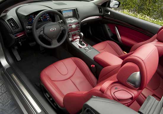 interior infiniti g37 convertible