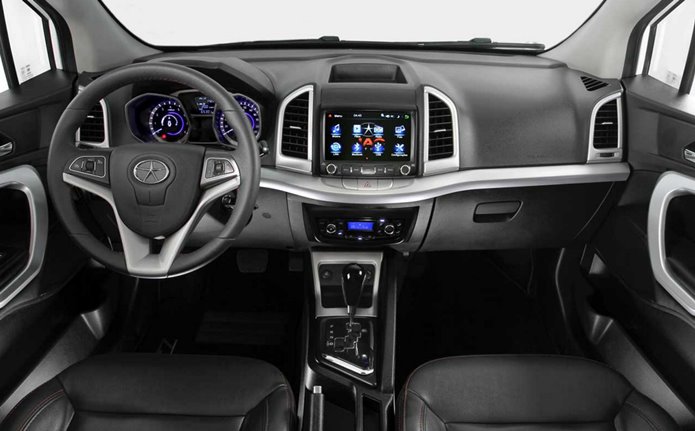 jac t5 automático cvt 2017 interior painel