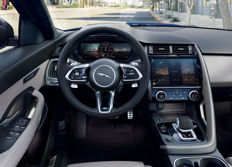 novo jaguar e pace 2022 interior painel