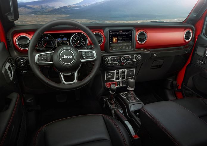 jeep gladiator interior painel