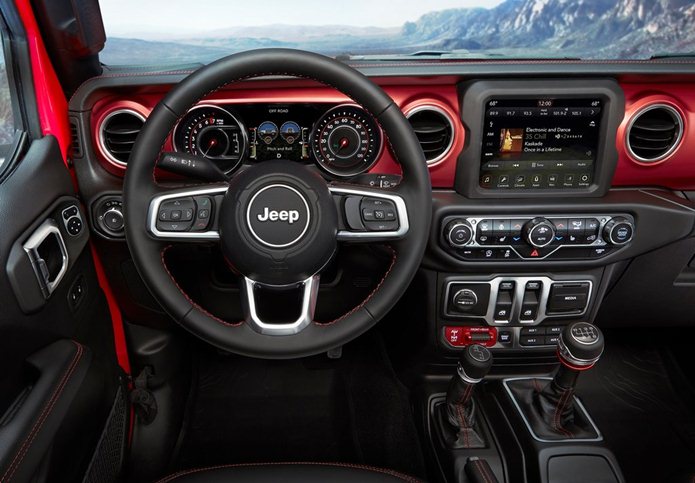jeep wrangler 2018 interior painel
