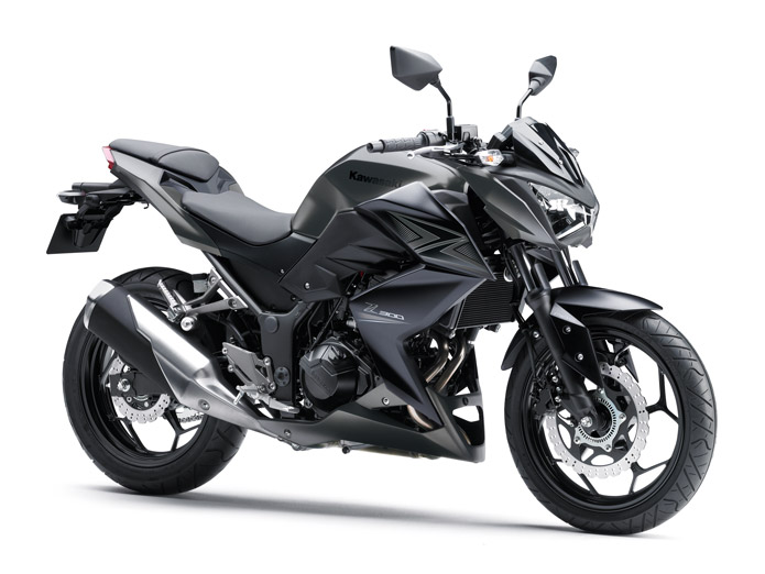 kawasaki z300 2016 preto e cinza