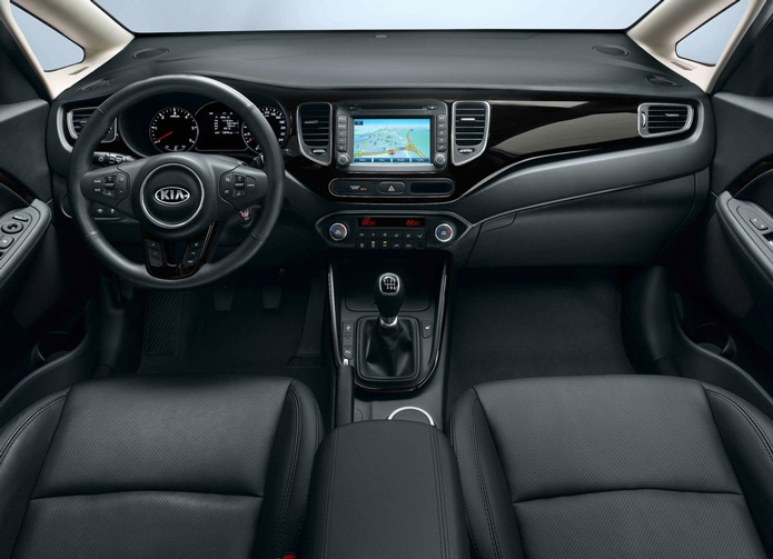 novo kia carens 2013 2014 interior