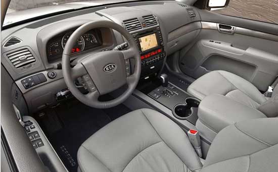 interior do kia mohave