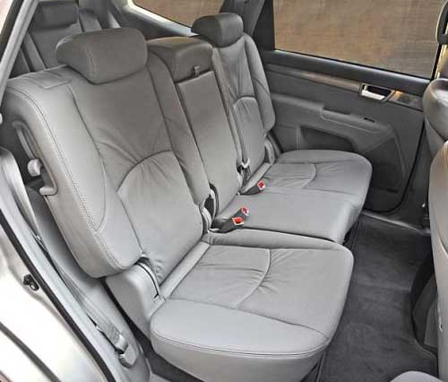 interior parte traseira kia mohave