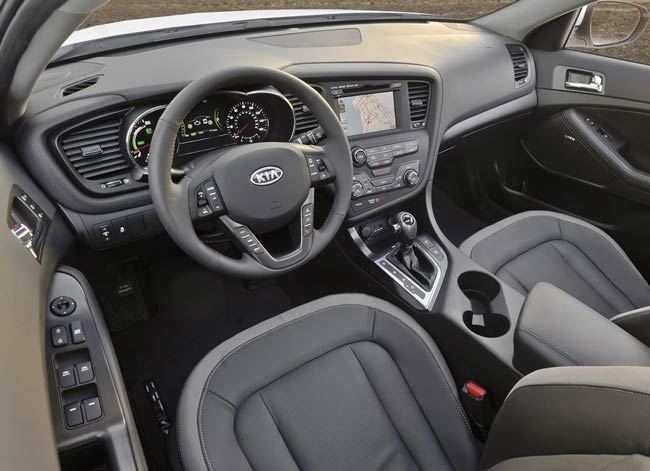 interior kia optima hybrid