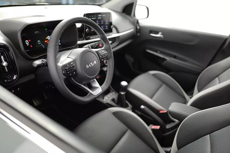 novo kia picanto 2024 interior bancos