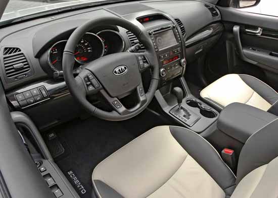 interior painel kia sorento 2011