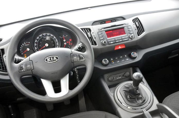 interior painel novo kia sportage