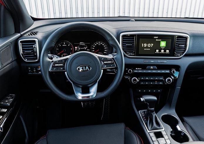 nova sportage 2019 interior painel