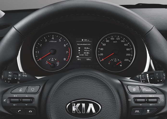 kia rio 2021 painel de instrumentos