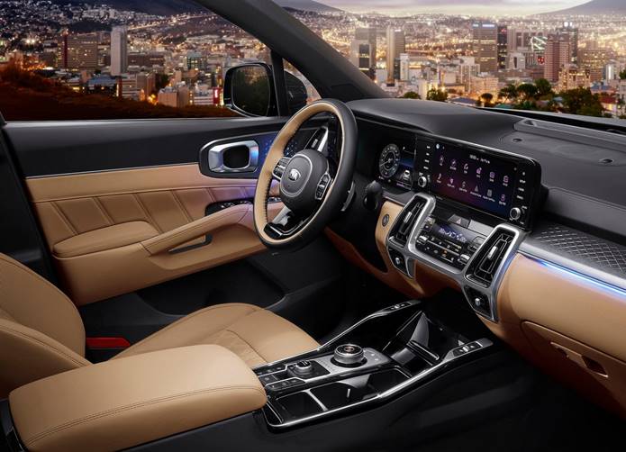 novo kia sorento 2021 interior