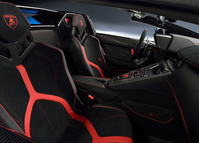 lamborghini aventador lp750-4 sv roadster interior bancos