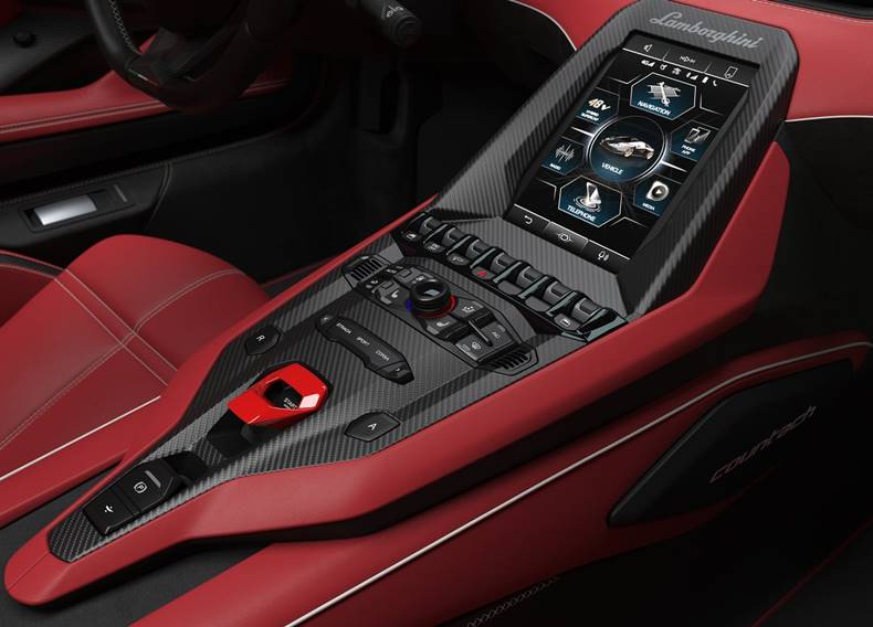 lamborghini countach 2022 interior painel