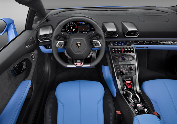 lamborghini huracan spider lp610-4 2016 interior