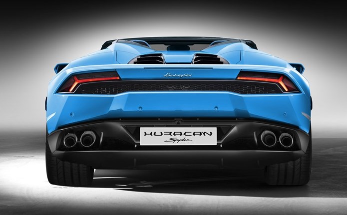 lamborghini huracan spider traseira