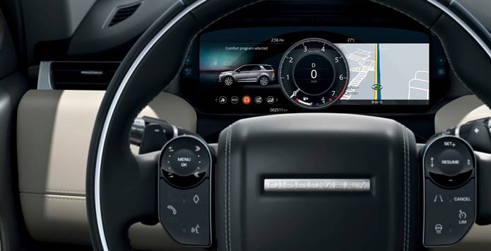 nova discovery sport 2020 volante e painel digital