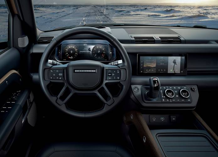 novo land rover defender 2020 interior painel