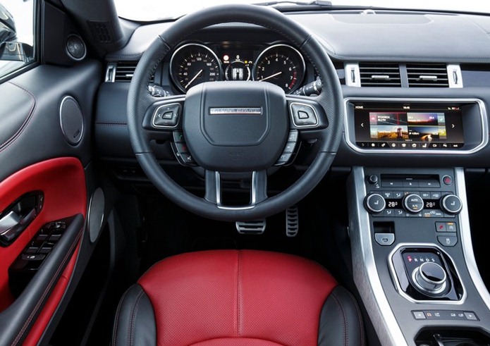 land rover evoque conversivel interior