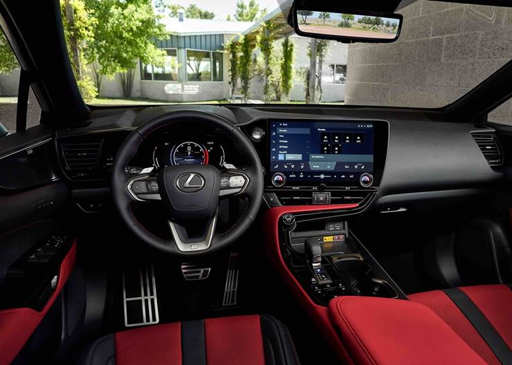 lexus nx 2022 interior painel