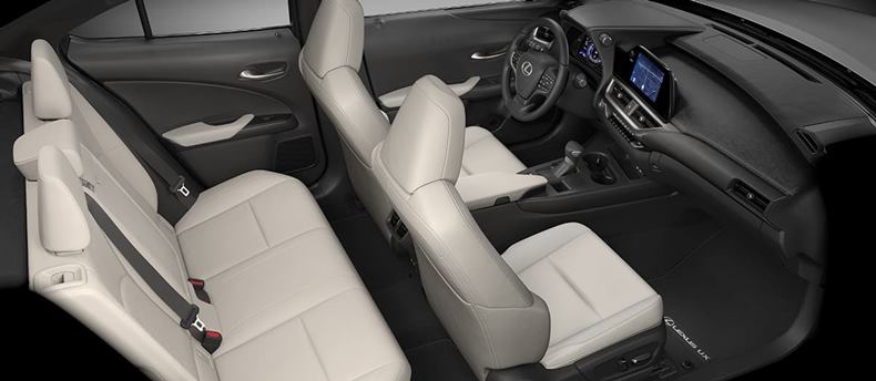 lexus ux 250h 2023 interior bancos