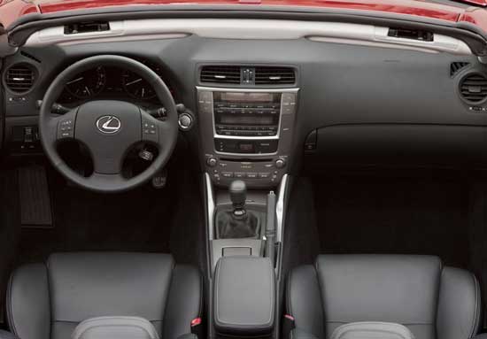  interior lexus is convertible 2009