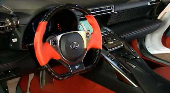 interior lexus lf-a