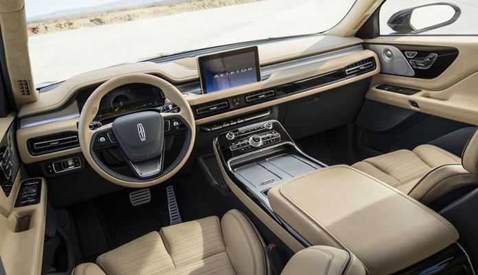 lincoln aviator 2020 interior painel