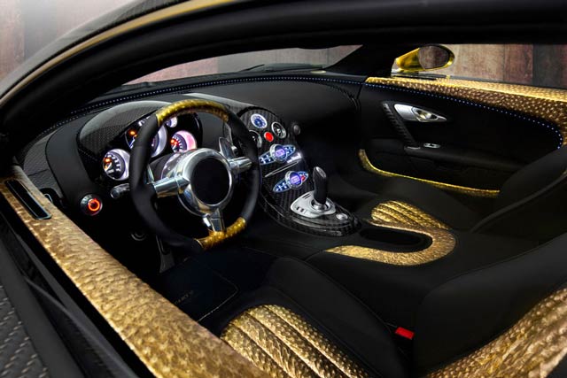 mansory bugatti veyron linea vincero d-oro interior