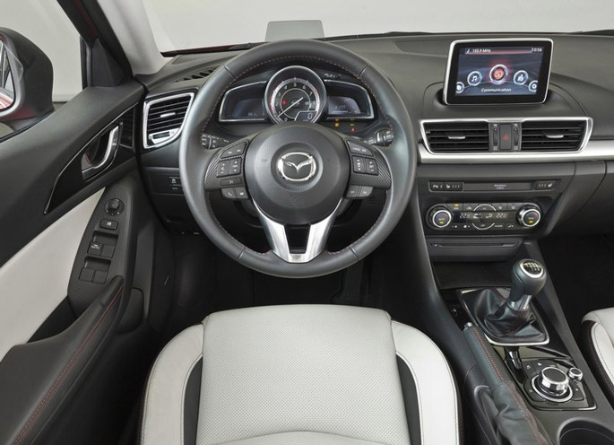 novo mazda3 sedan interior